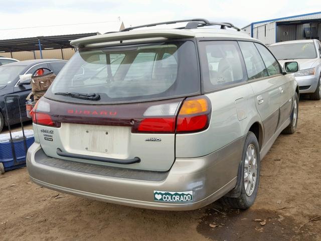 4S3BH686646609562 - 2004 SUBARU LEGACY OUT GOLD photo 4