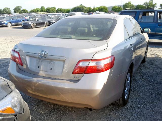 4T1BE46K27U520743 - 2007 TOYOTA CAMRY NEW BEIGE photo 4