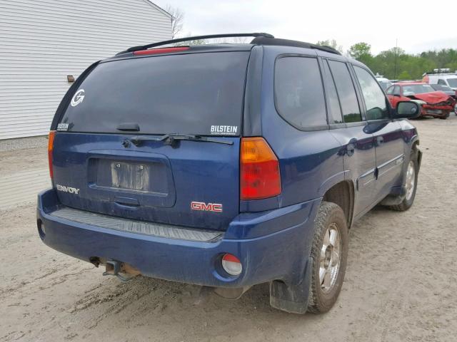 1GKDT13S532386326 - 2003 GMC ENVOY BLUE photo 4