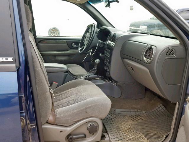 1GKDT13S532386326 - 2003 GMC ENVOY BLUE photo 5