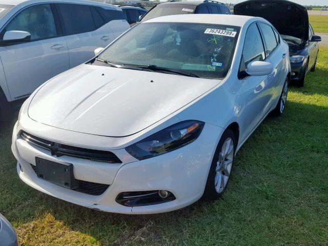 1C3CDFBA8DD288623 - 2013 DODGE DART SXT WHITE photo 2