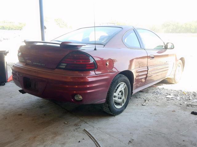 1G2NE12F12C224981 - 2002 PONTIAC GRAND AM S BURGUNDY photo 4