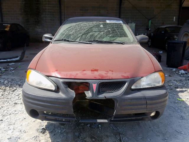 1G2NE12F12C224981 - 2002 PONTIAC GRAND AM S BURGUNDY photo 7