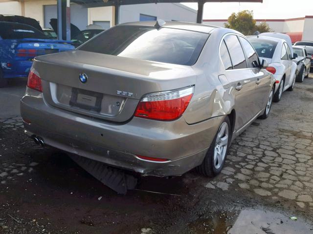 WBANW13598CZ79784 - 2008 BMW 535 I BEIGE photo 4