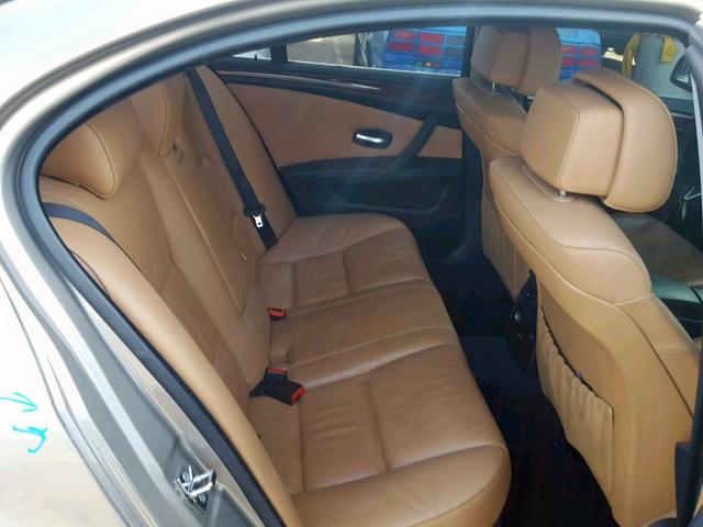 WBANW13598CZ79784 - 2008 BMW 535 I BEIGE photo 6