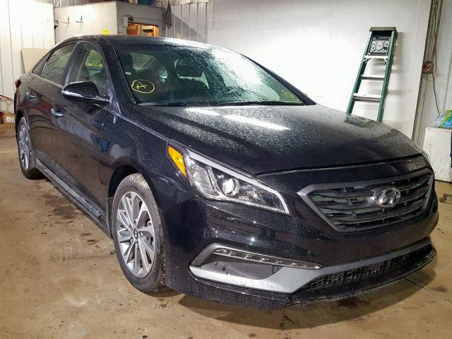 5NPE34AF9HH464393 - 2017 HYUNDAI SONATA SPO BLACK photo 1