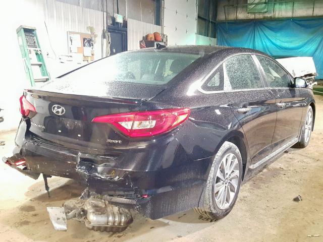 5NPE34AF9HH464393 - 2017 HYUNDAI SONATA SPO BLACK photo 4