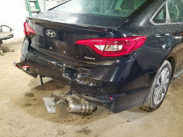 5NPE34AF9HH464393 - 2017 HYUNDAI SONATA SPO BLACK photo 9