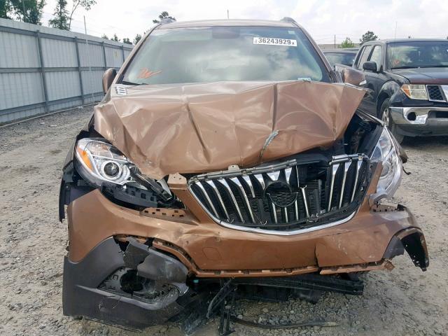 KL4CJASB3GB745428 - 2016 BUICK ENCORE BROWN photo 9