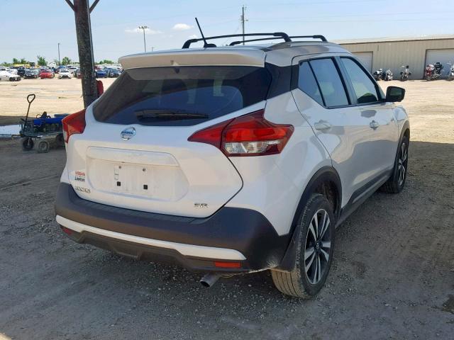 3N1CP5CU4JL537143 - 2018 NISSAN KICKS S WHITE photo 4