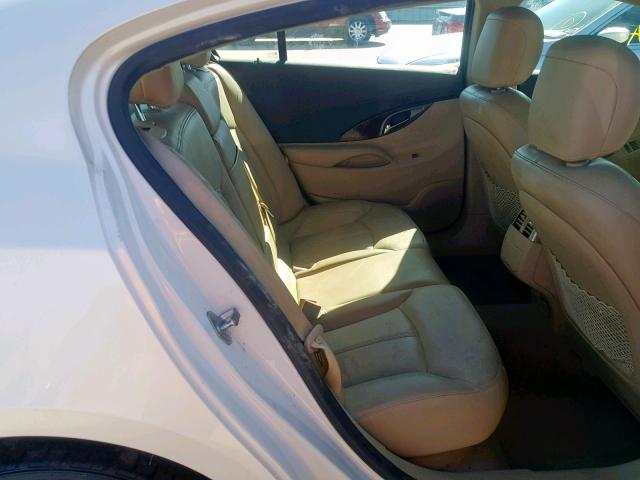 1G4GC5ER6DF159579 - 2013 BUICK LACROSSE WHITE photo 6