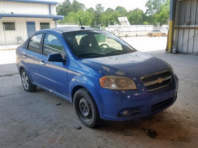 KL1TG56E59B621428 - 2009 CHEVROLET AVEO LT BLUE photo 1