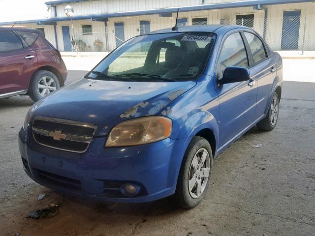 KL1TG56E59B621428 - 2009 CHEVROLET AVEO LT BLUE photo 2