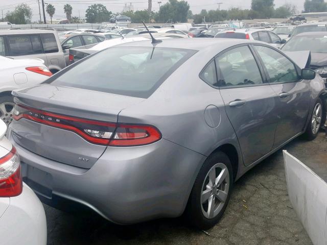 1C3CDFBB1FD227223 - 2015 DODGE DART SXT GRAY photo 4