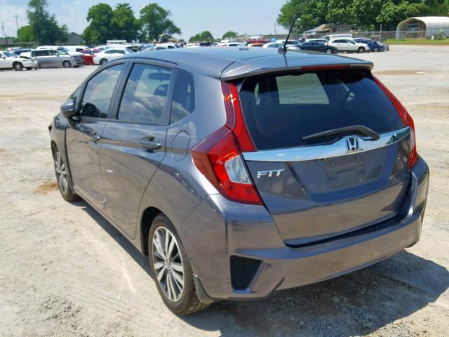 3HGGK5H87FM740281 - 2015 HONDA FIT EX GRAY photo 3