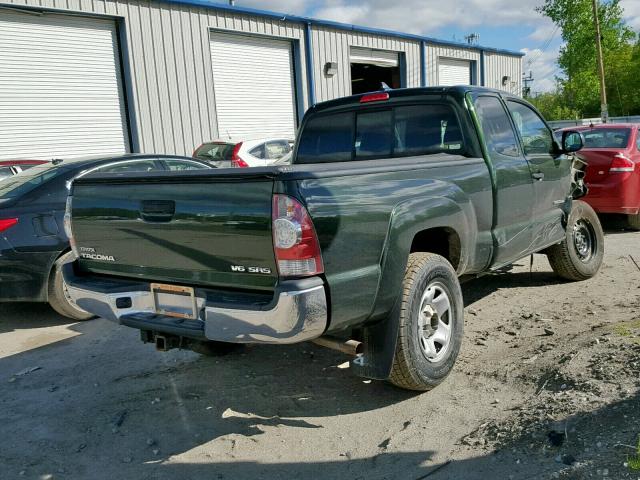 5TFUU4EN9EX100081 - 2014 TOYOTA TACOMA GREEN photo 4