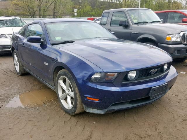 1ZVBP8CF7B5148748 - 2011 FORD MUSTANG GT BLUE photo 1