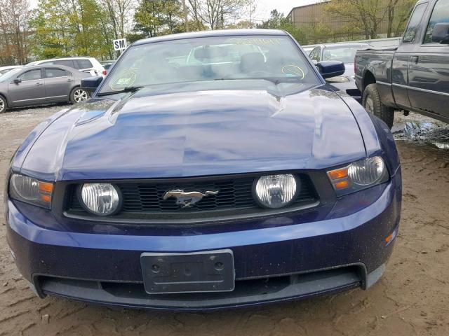 1ZVBP8CF7B5148748 - 2011 FORD MUSTANG GT BLUE photo 9