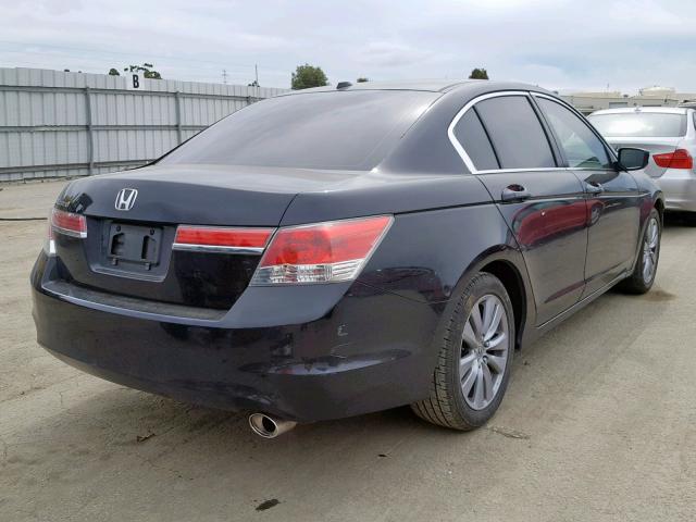 1HGCP2F85BA026822 - 2011 HONDA ACCORD EXL BLACK photo 4