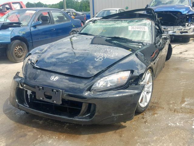 JHMAP21414T001013 - 2004 HONDA S2000 BLACK photo 2