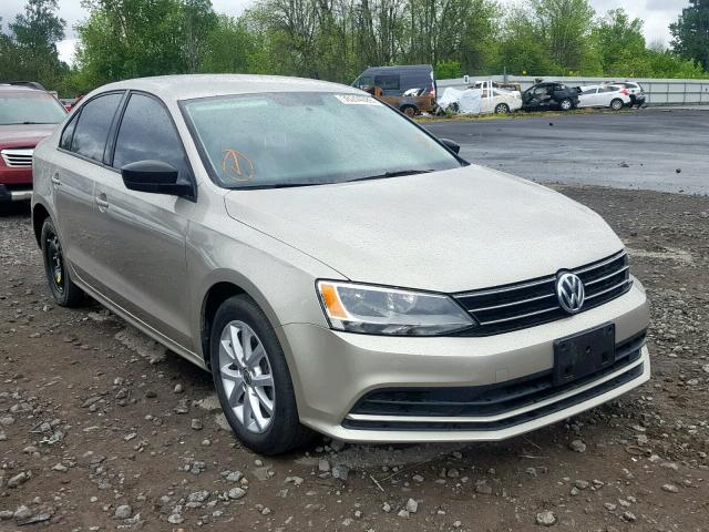 3VW3A7AJ6FM228257 - 2015 VOLKSWAGEN JETTA TDI BEIGE photo 1