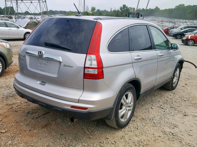 5J6RE4H73BL051103 - 2011 HONDA CR-V EXL SILVER photo 4