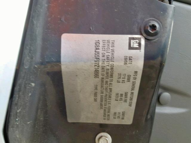 1G8AJ55F97Z148966 - 2007 SATURN ION LEVEL SILVER photo 10
