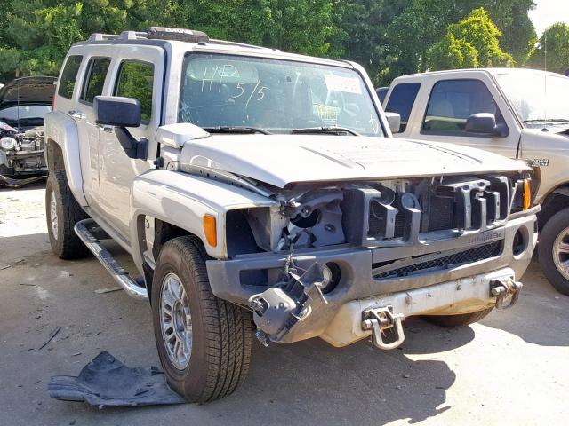 5GTEN13E498104342 - 2009 HUMMER H3 TAN photo 1