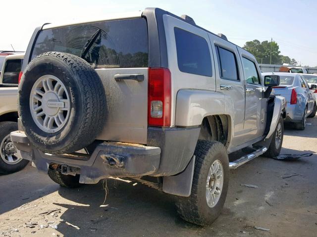 5GTEN13E498104342 - 2009 HUMMER H3 TAN photo 4