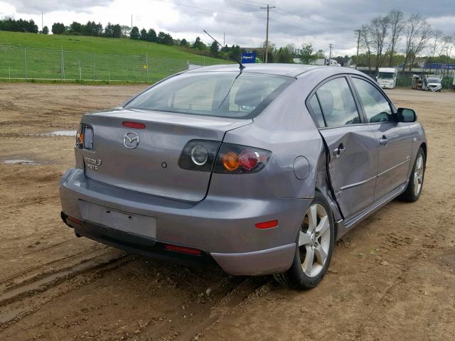 JM1BK323X51271290 - 2005 MAZDA 3 S GRAY photo 4