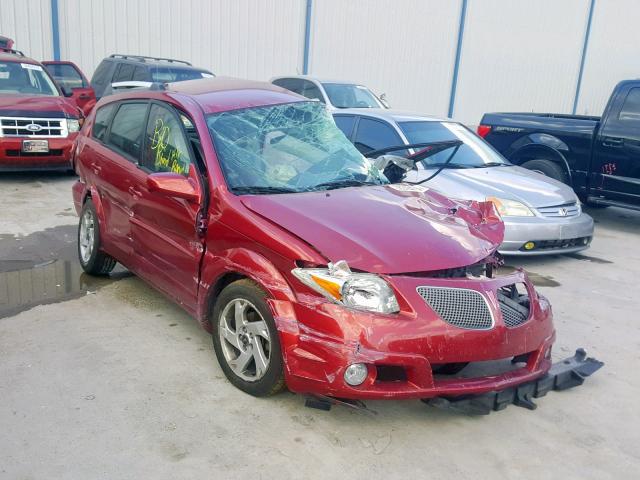 5Y2SL63855Z411837 - 2005 PONTIAC VIBE RED photo 1