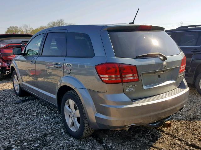 3D4GG57V99T550325 - 2009 DODGE JOURNEY SX GRAY photo 3