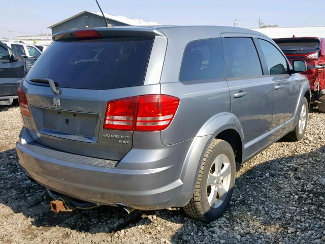 3D4GG57V99T550325 - 2009 DODGE JOURNEY SX GRAY photo 4