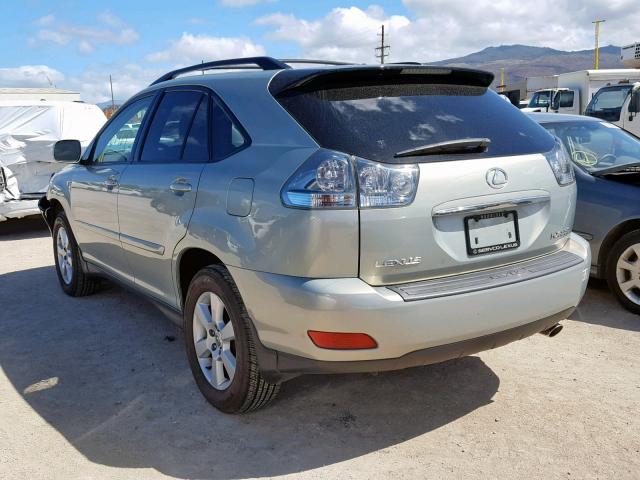 JTJGA31U150053728 - 2005 LEXUS RX 330 GREEN photo 3