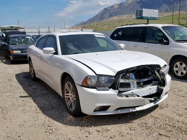 2C3CDXHG2DH710566 - 2013 DODGE CHARGER SX WHITE photo 1