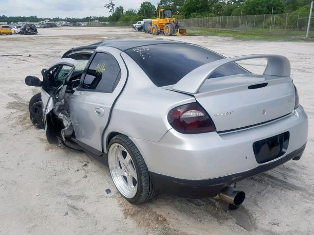 1B3ES66S75D105776 - 2005 DODGE NEON SRT-4 SILVER photo 3