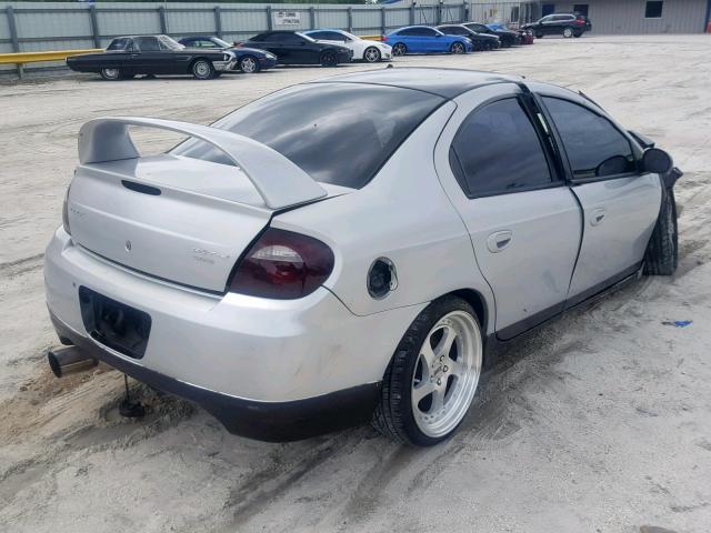 1B3ES66S75D105776 - 2005 DODGE NEON SRT-4 SILVER photo 4