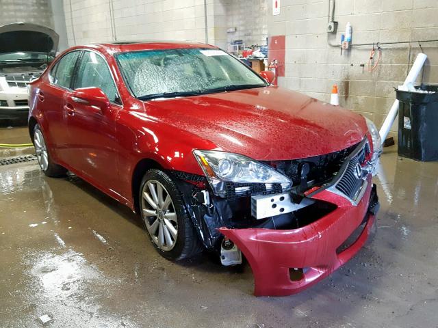 JTHCK262495028281 - 2009 LEXUS IS 250 RED photo 2