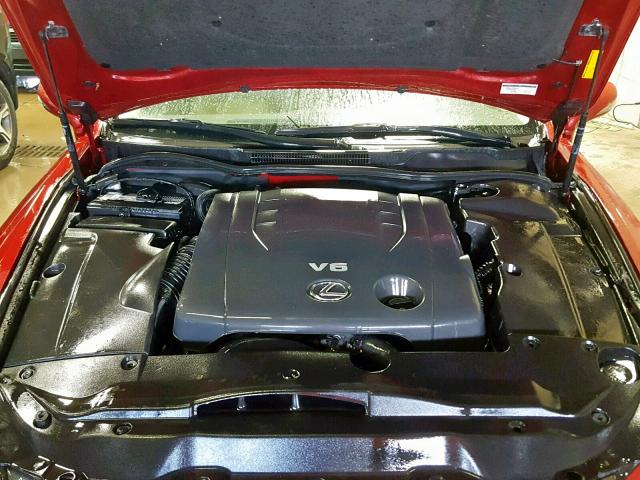 JTHCK262495028281 - 2009 LEXUS IS 250 RED photo 7