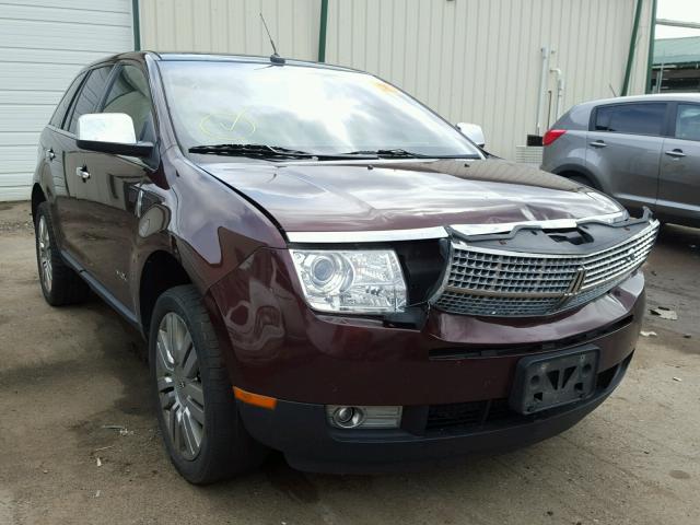 2LMDJ8JC4ABJ15951 - 2010 LINCOLN MKX BURGUNDY photo 1