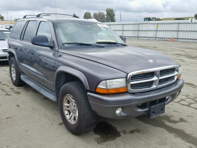 1D4HS58N73F609472 - 2003 DODGE DURANGO SL GRAY photo 1