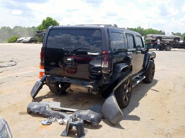 5GTDN136968109407 - 2006 HUMMER H3 BLACK photo 4