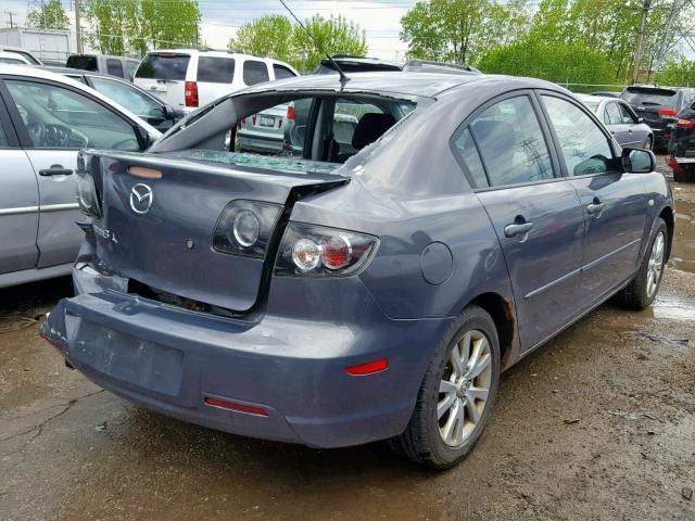 JM1BK32F571640747 - 2007 MAZDA 3 I GRAY photo 4