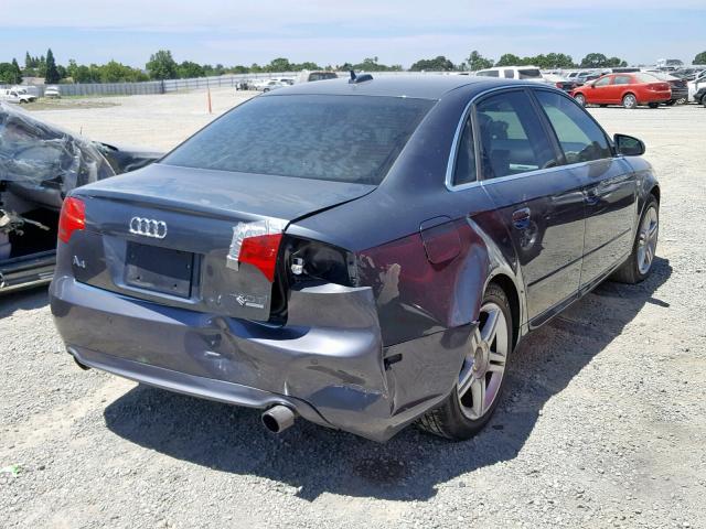 WAUEF78E36A036018 - 2006 AUDI A4 S-LINE GRAY photo 4