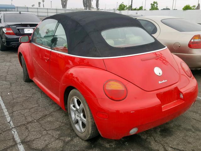 3VWCD31Y44M312166 - 2004 VOLKSWAGEN NEW BEETLE Qırmızı foto 3
