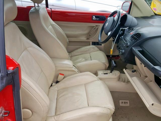3VWCD31Y44M312166 - 2004 VOLKSWAGEN NEW BEETLE Qırmızı foto 5
