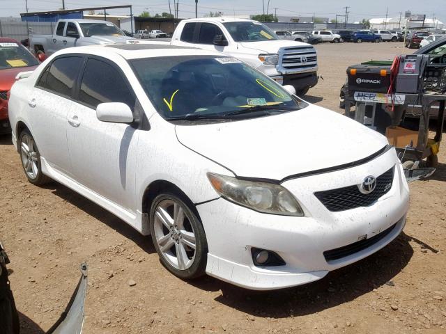 1NXBE40E49Z056960 - 2009 TOYOTA COROLLA XR WHITE photo 1