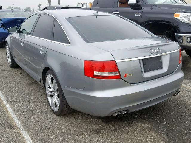 WAUGN74F27N036127 - 2007 AUDI S6 QUATTRO GRAY photo 3