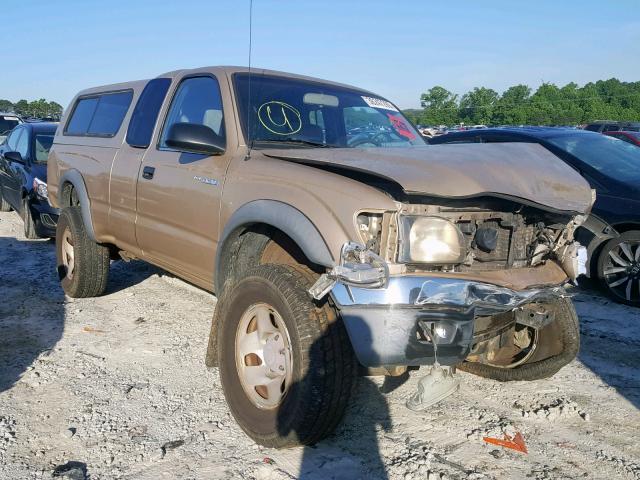 5TEWM72N72Z895618 - 2002 TOYOTA TACOMA XTR GOLD photo 1