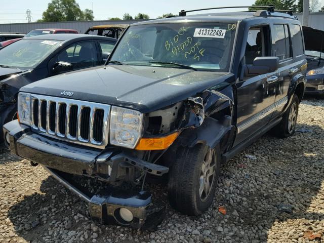 1J8HG58P87C632789 - 2007 JEEP COMMANDER BLACK photo 2